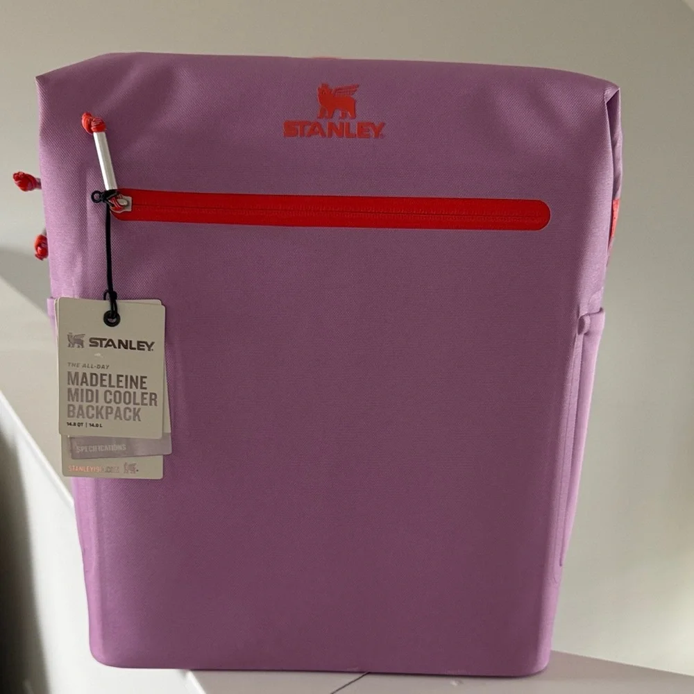 Stanley 20 Can All Day Madeleine Midi Backpack Cooler - Lilac New - Picture 5 of 10